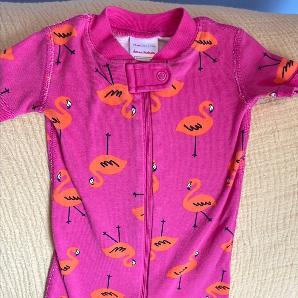 Hanna Andersson Baby 2-Way Zip Shortie Sleeper 6-12 mos (70 cm)